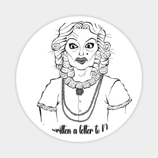 BETTE DAVIS BABY JANE FAN ART Magnet